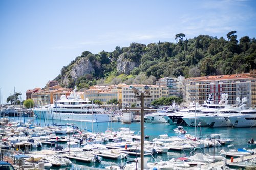Colline de chateau overlooking the Port of Nice