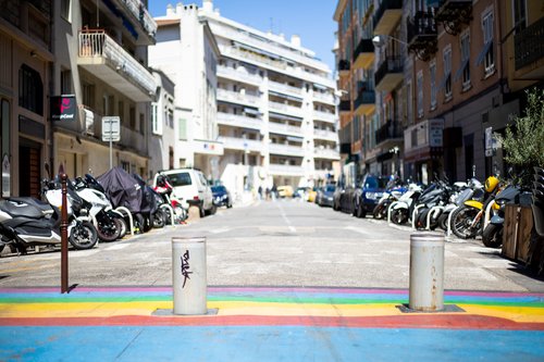 Entrance to Rue Bonaparte in Nice