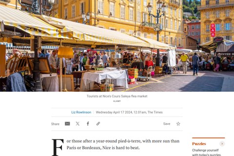 The Times - buying in Nice