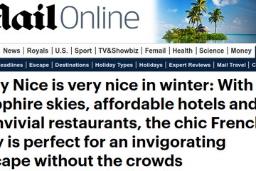 Daily Mail: visit Nice during the winter