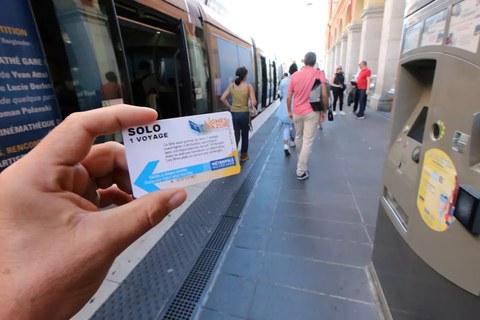 Nice tram ticket