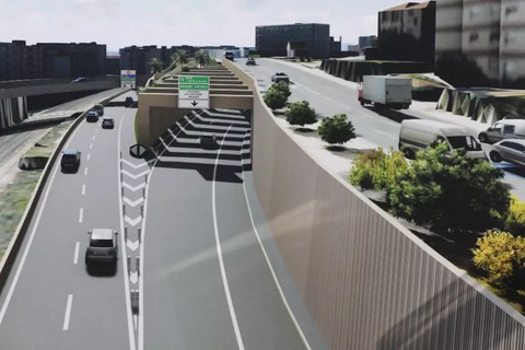 Future tunnel at Nice Saint Augustin