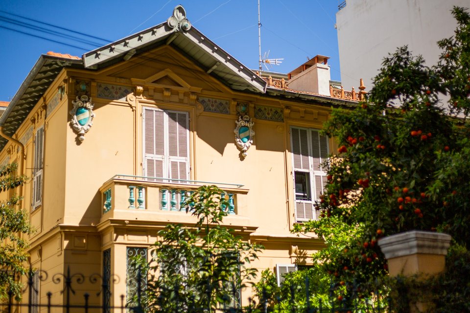 Villa and garden in the Fleurs Quarter of Nice