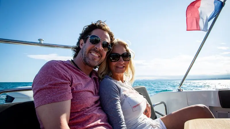 Behind the scenes during filming of “Cruising to Nice”